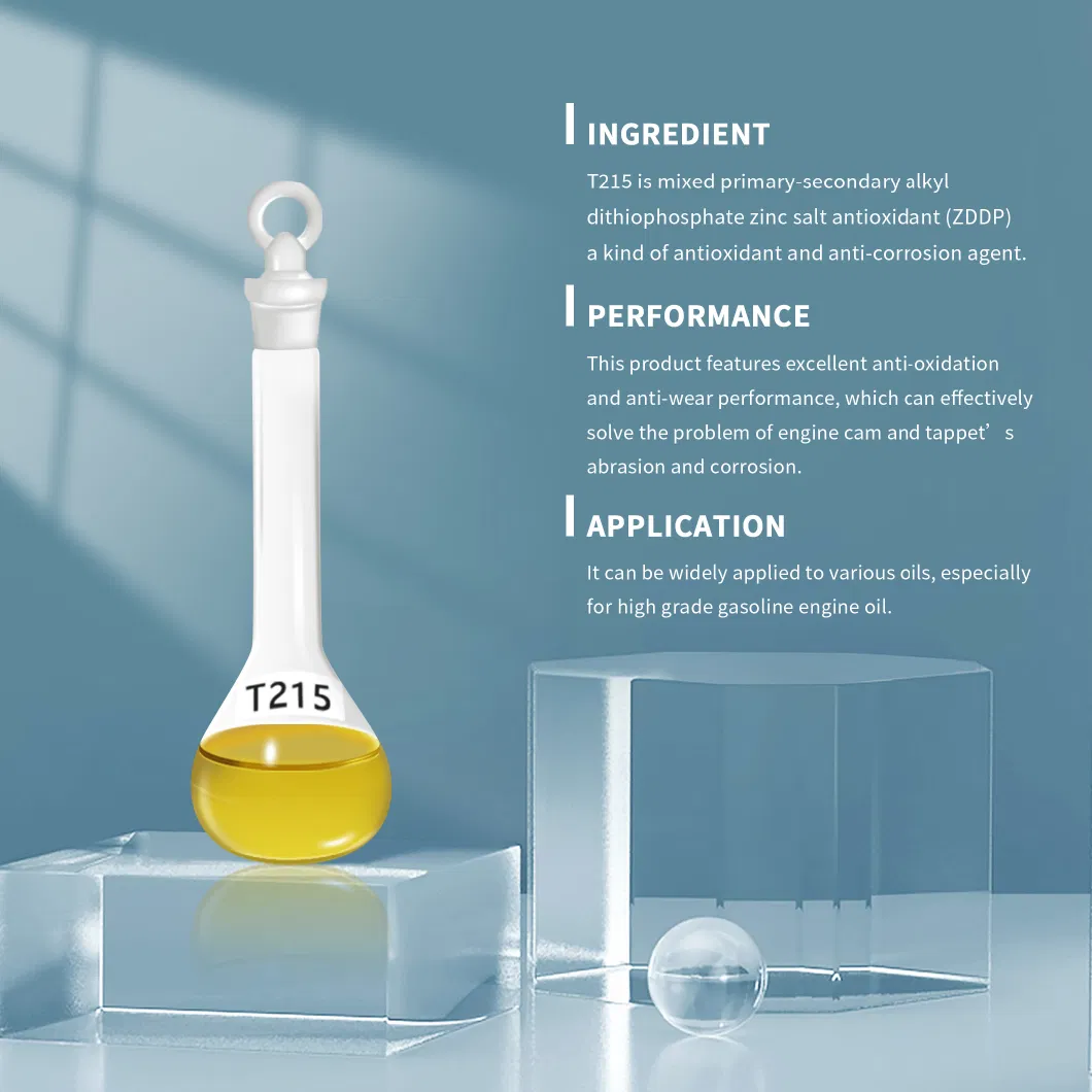 T 215 Zinc Primary-Secondary Alkyl Dithiophosphate Zddp Antioxidant Anti-Wear Additive